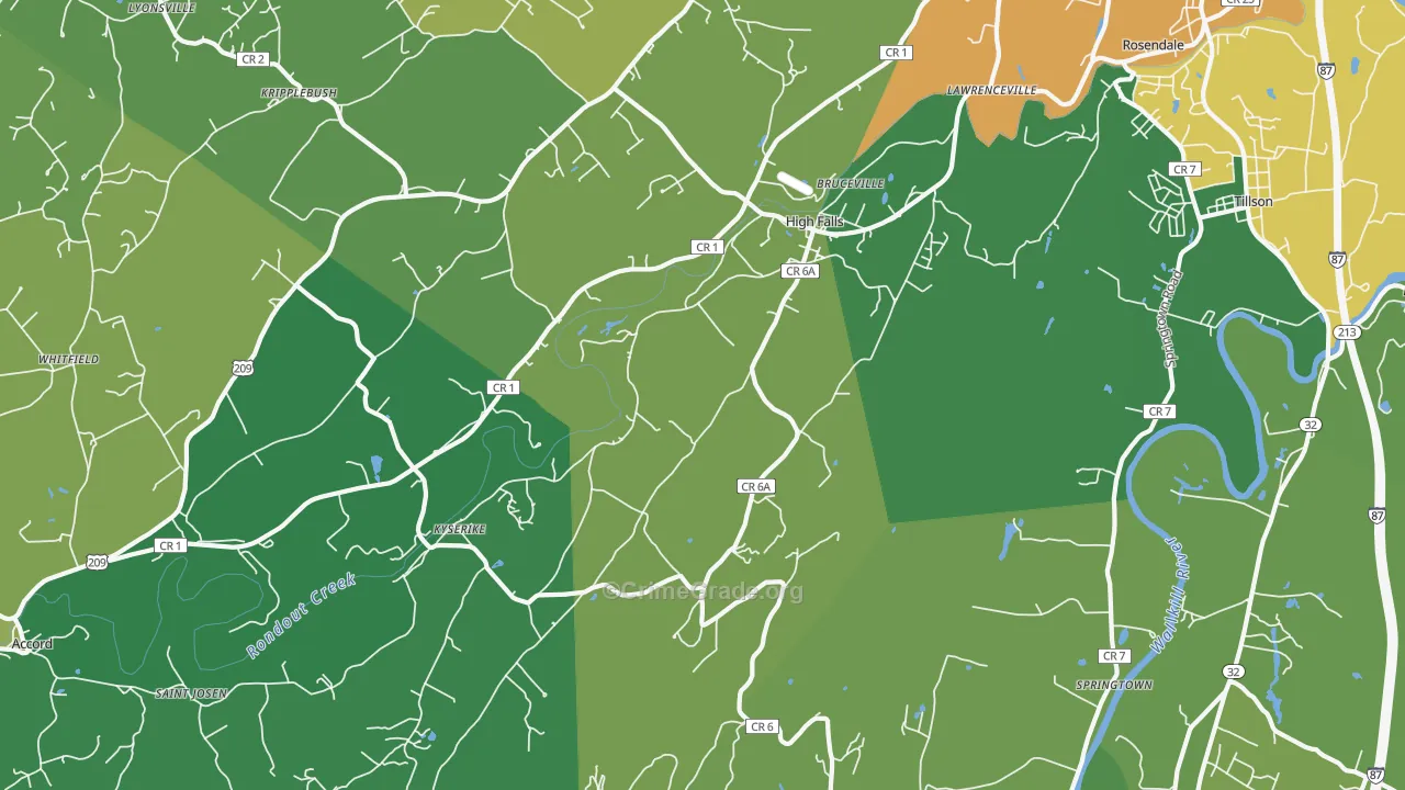 12440, NY Map of Drug-Related Crime Rates