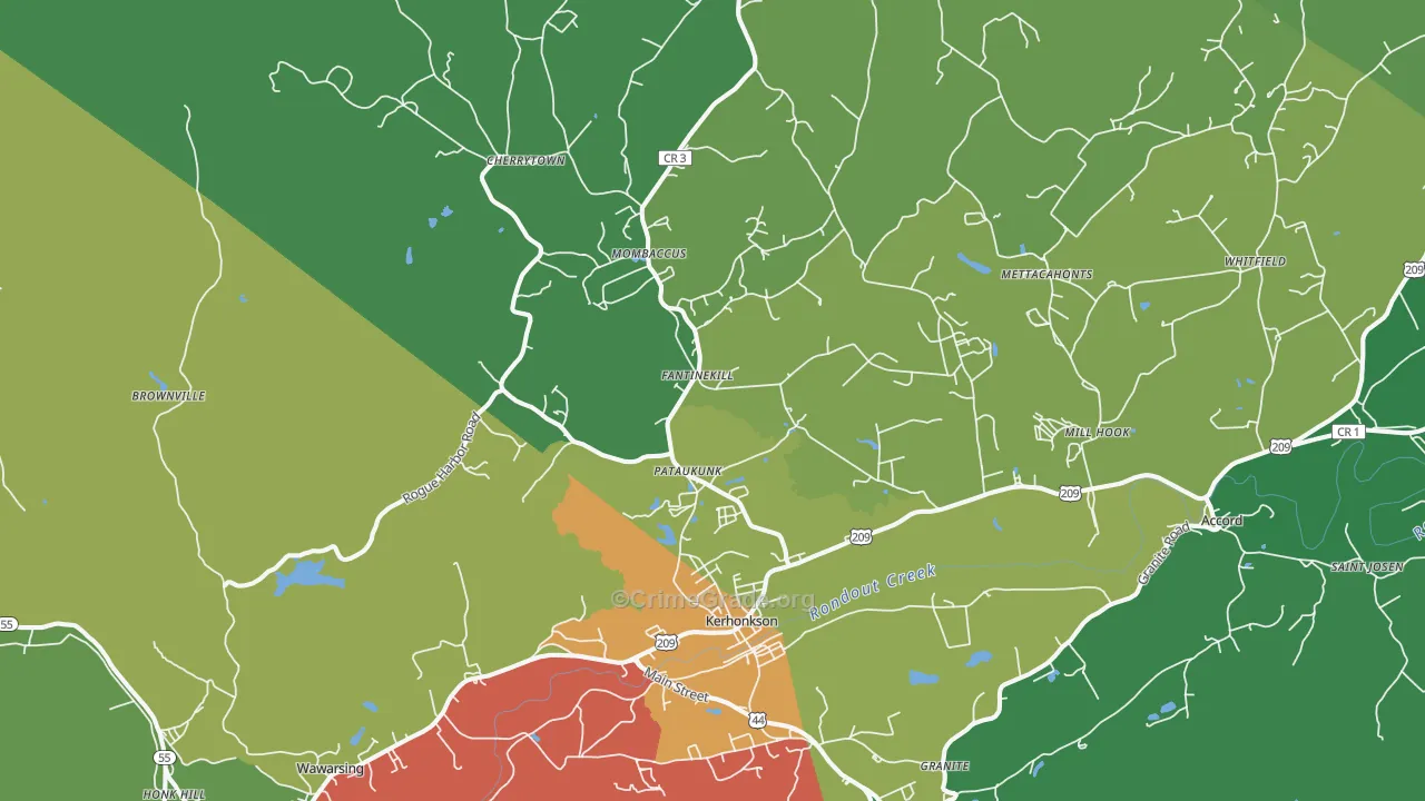 12446, NY Map of Drug-Related Crime Rates