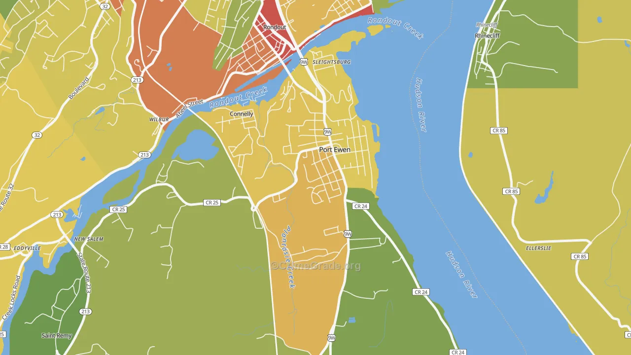 12466, NY Map of Drug-Related Crime Rates