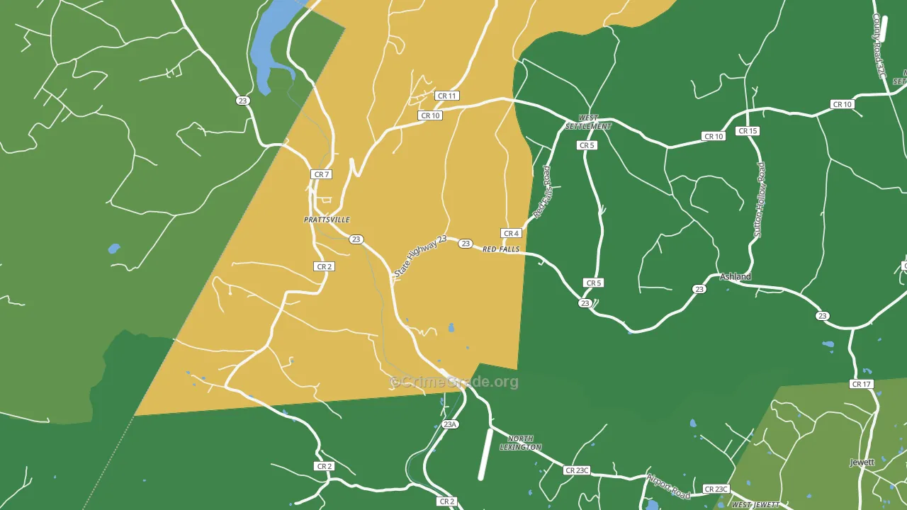 12468, NY Map of Drug-Related Crime Rates