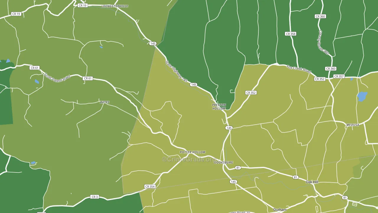 12469, NY Map of Drug-Related Crime Rates