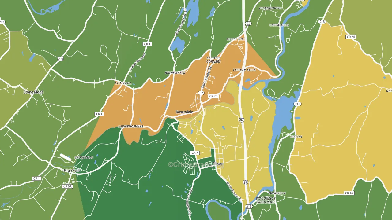 12472, NY Map of Drug-Related Crime Rates