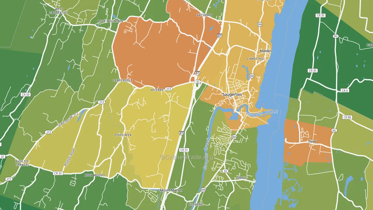 12477, NY Map of Drug-Related Crime Rates