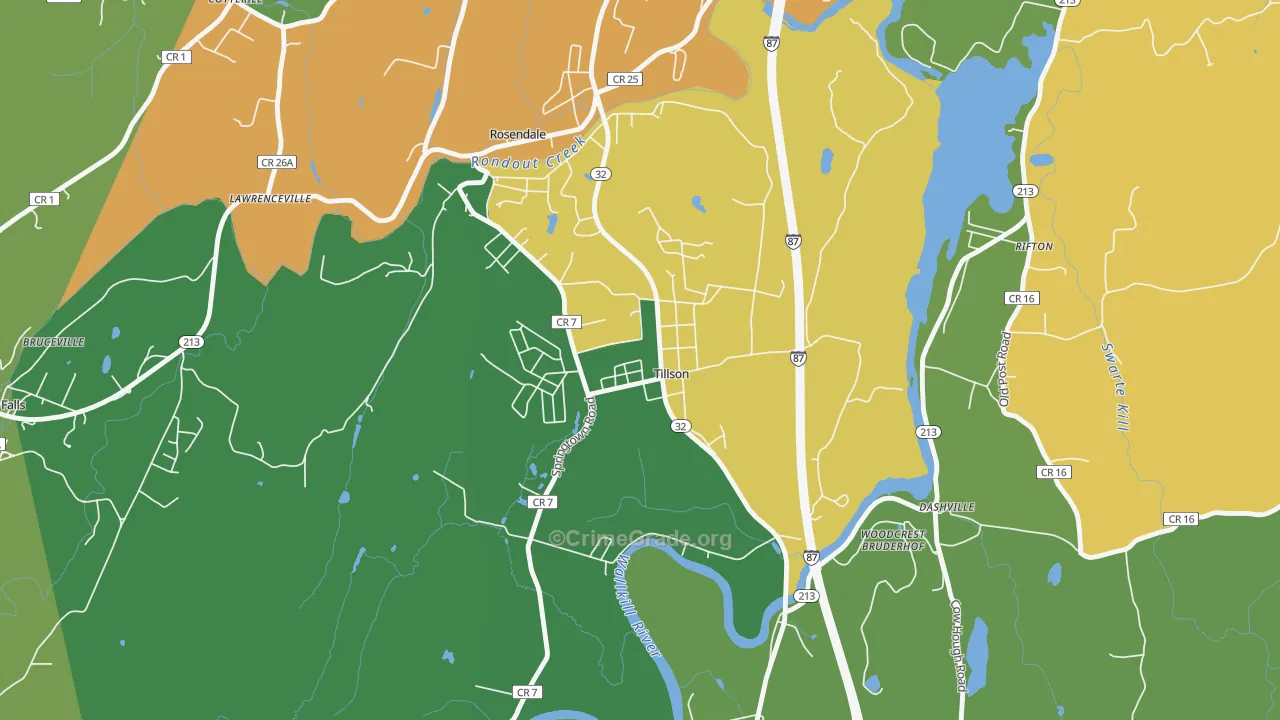 12486, NY Map of Drug-Related Crime Rates