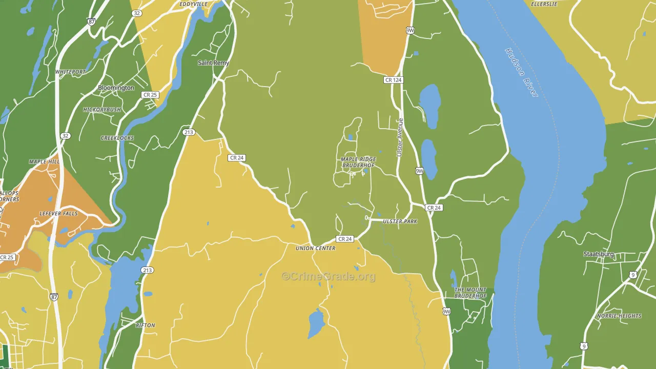 12487, NY Map of Drug-Related Crime Rates