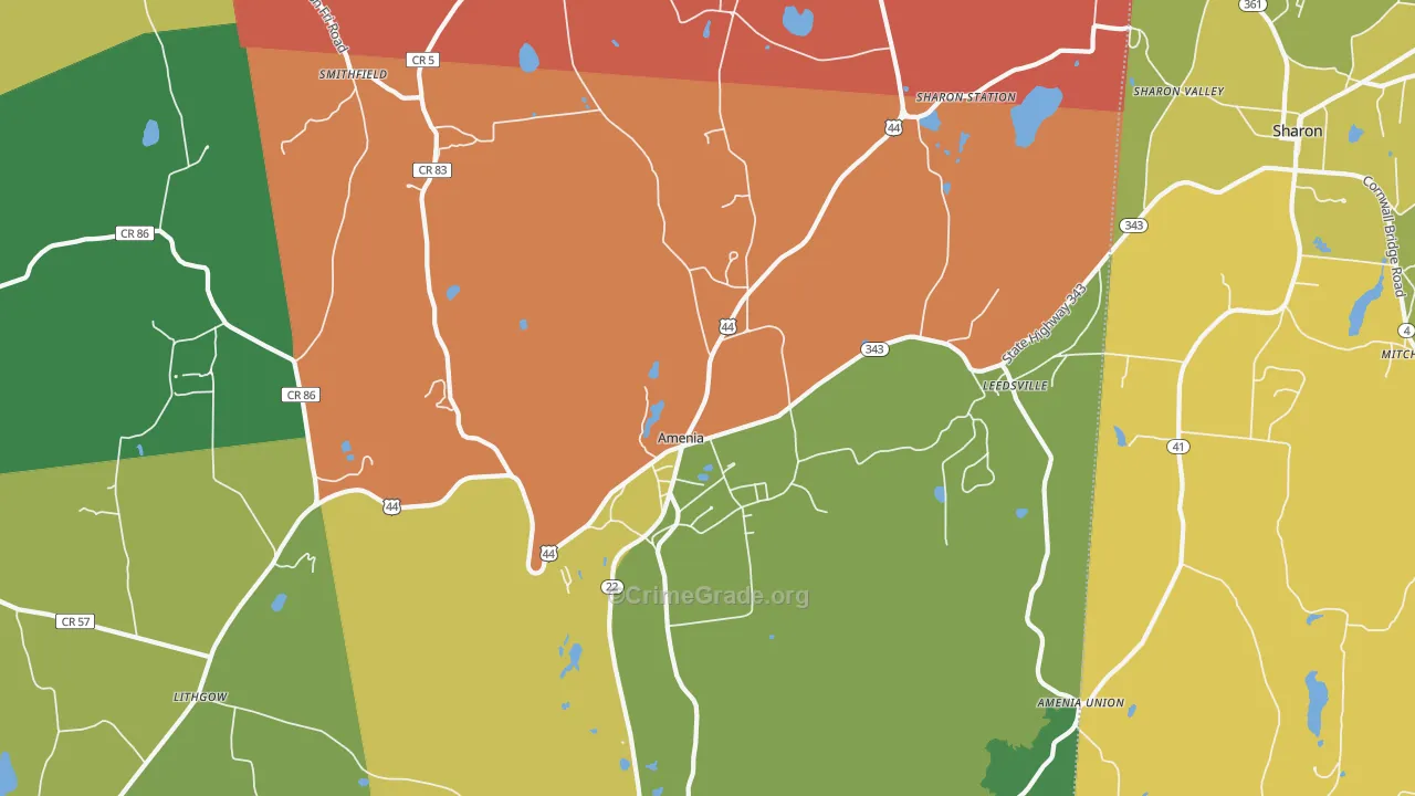 12501, NY Map of Drug-Related Crime Rates