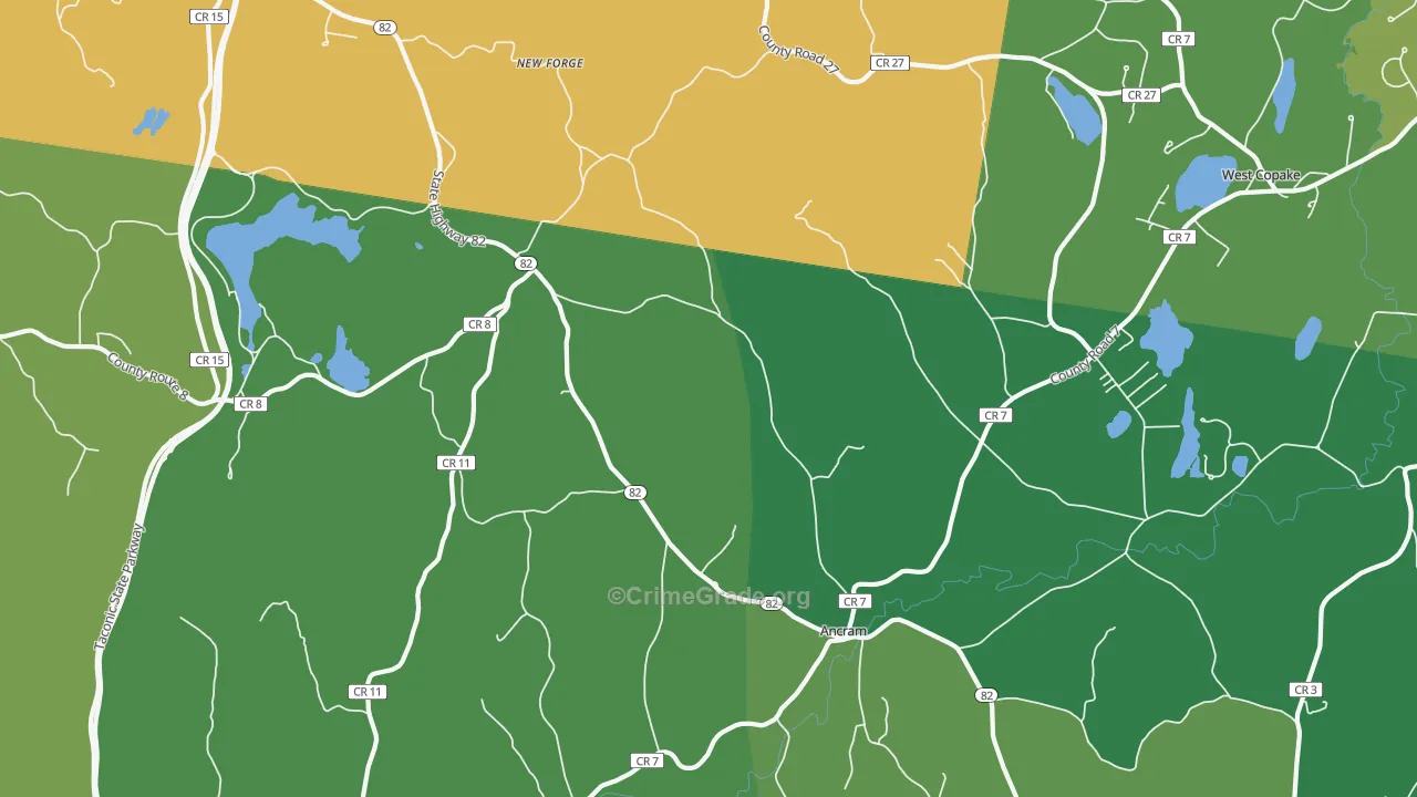 12502, NY Map of Drug-Related Crime Rates