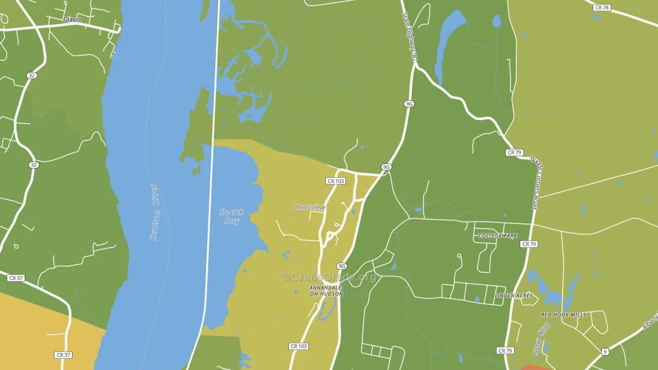 12504, NY Map of Drug-Related Crime Rates