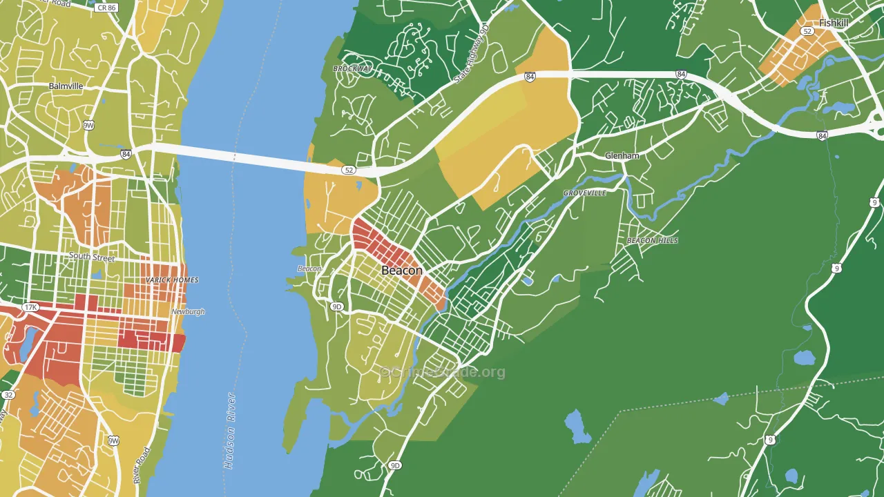 12508, NY Map of Drug-Related Crime Rates