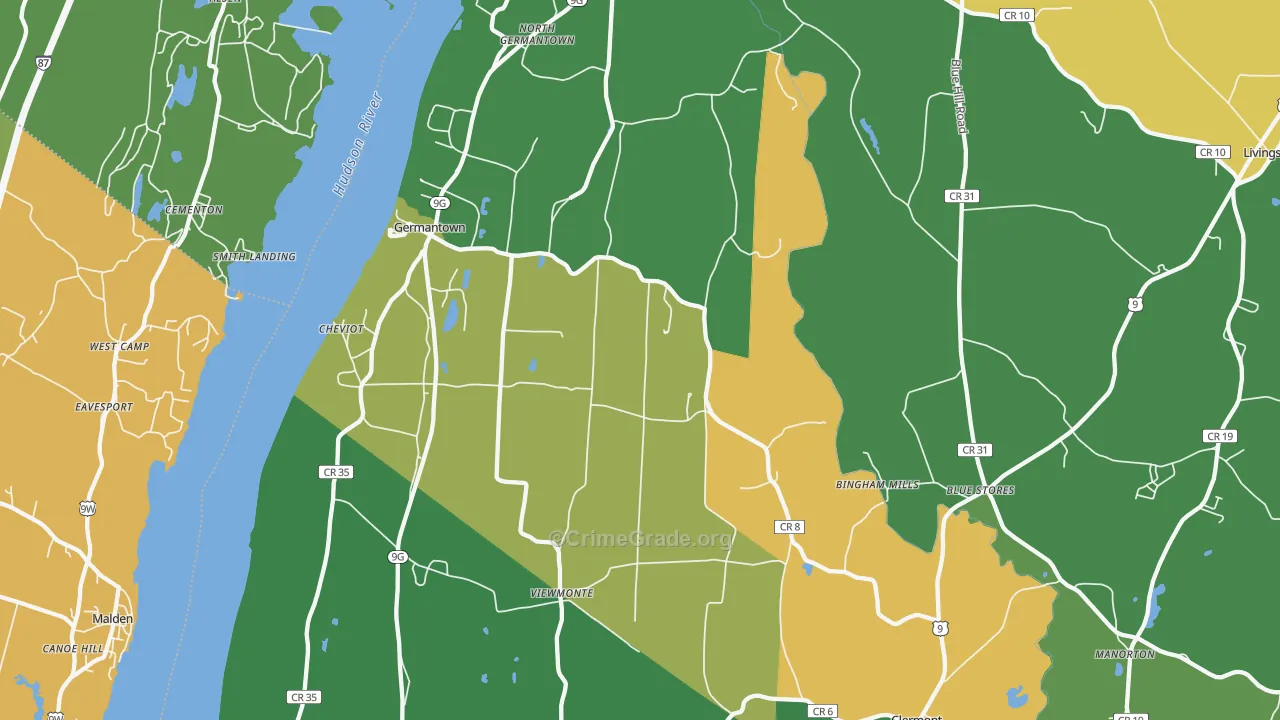 12526, NY Map of Drug-Related Crime Rates