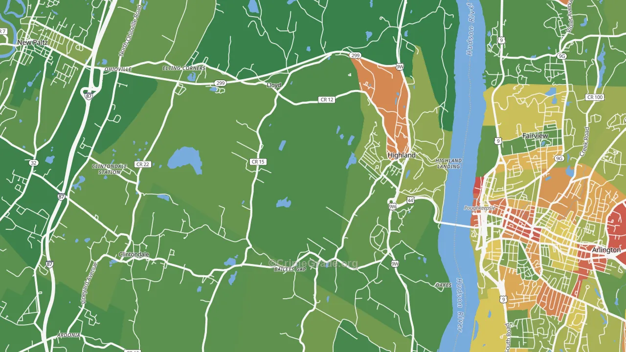 12528, NY Map of Drug-Related Crime Rates