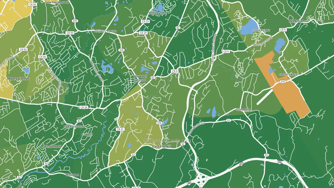 12533, NY Map of Drug-Related Crime Rates