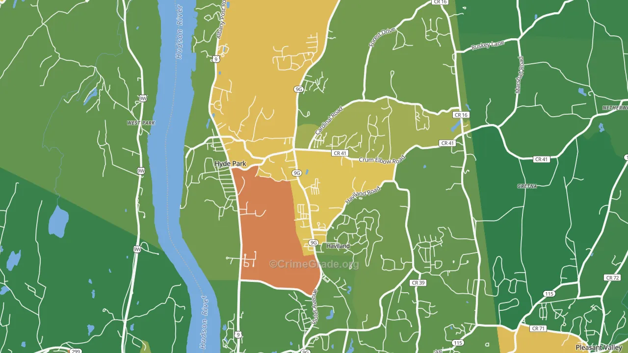 12538, NY Map of Drug-Related Crime Rates