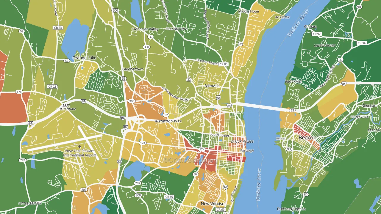 12550, NY Map of Drug-Related Crime Rates