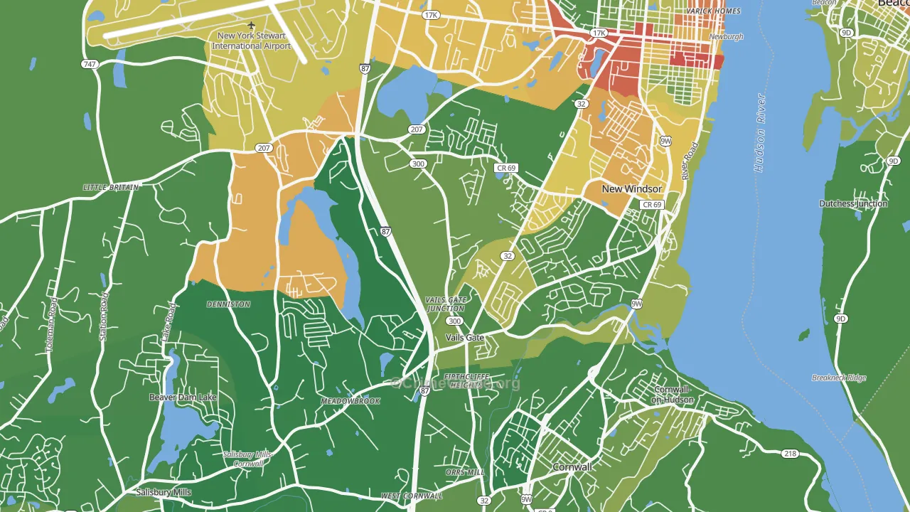 12553, NY Map of Drug-Related Crime Rates