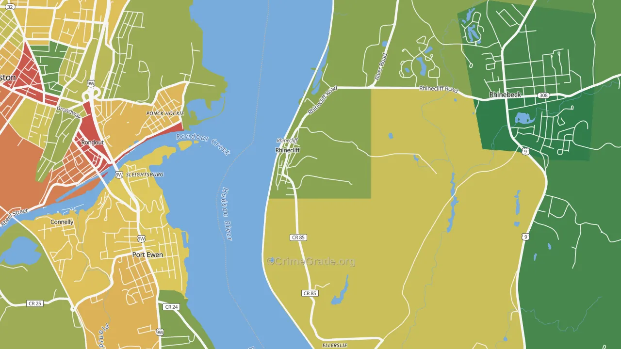 12574, NY Map of Drug-Related Crime Rates