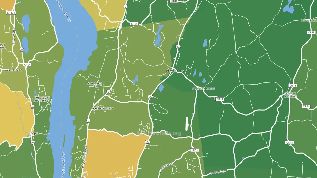 12580, NY Map of Drug-Related Crime Rates
