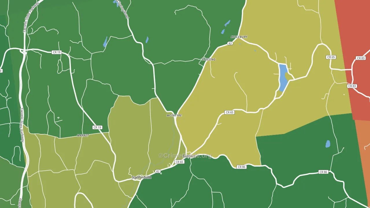 12581, NY Map of Drug-Related Crime Rates