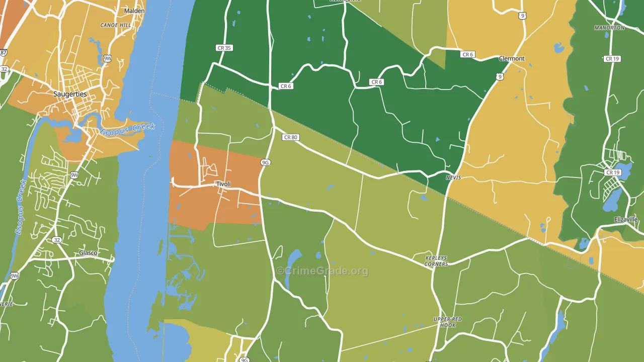 12583, NY Map of Drug-Related Crime Rates