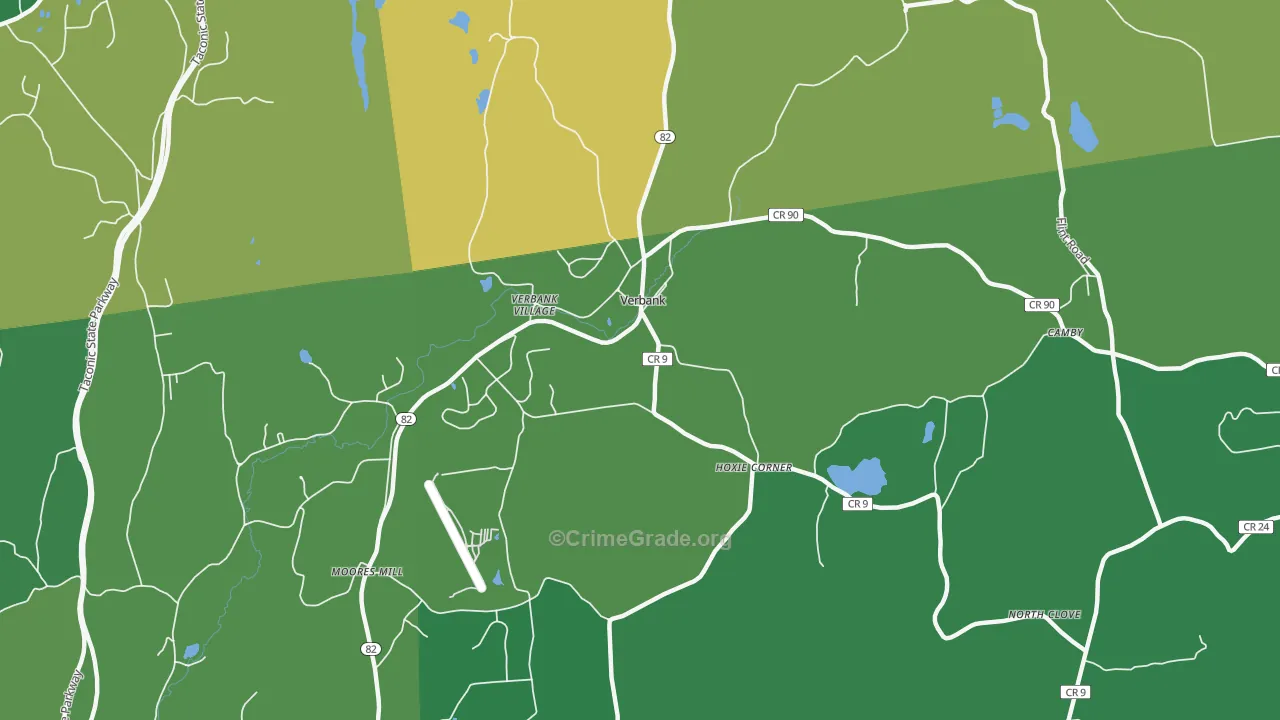 12585, NY Map of Drug-Related Crime Rates