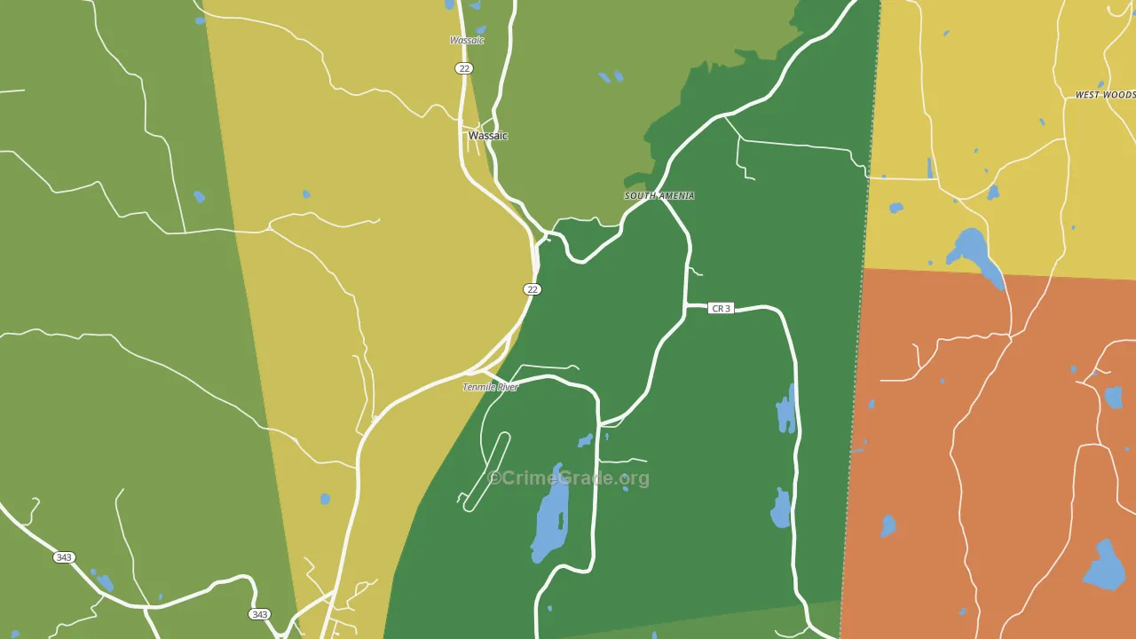 12592, NY Map of Drug-Related Crime Rates