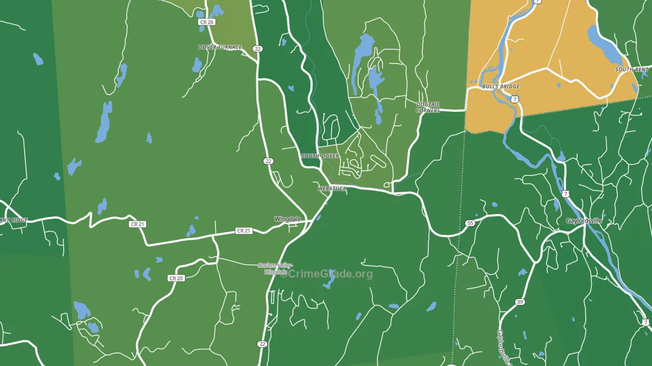 12594, NY Map of Drug-Related Crime Rates