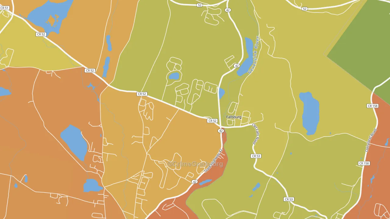 12733, NY Map of Drug-Related Crime Rates