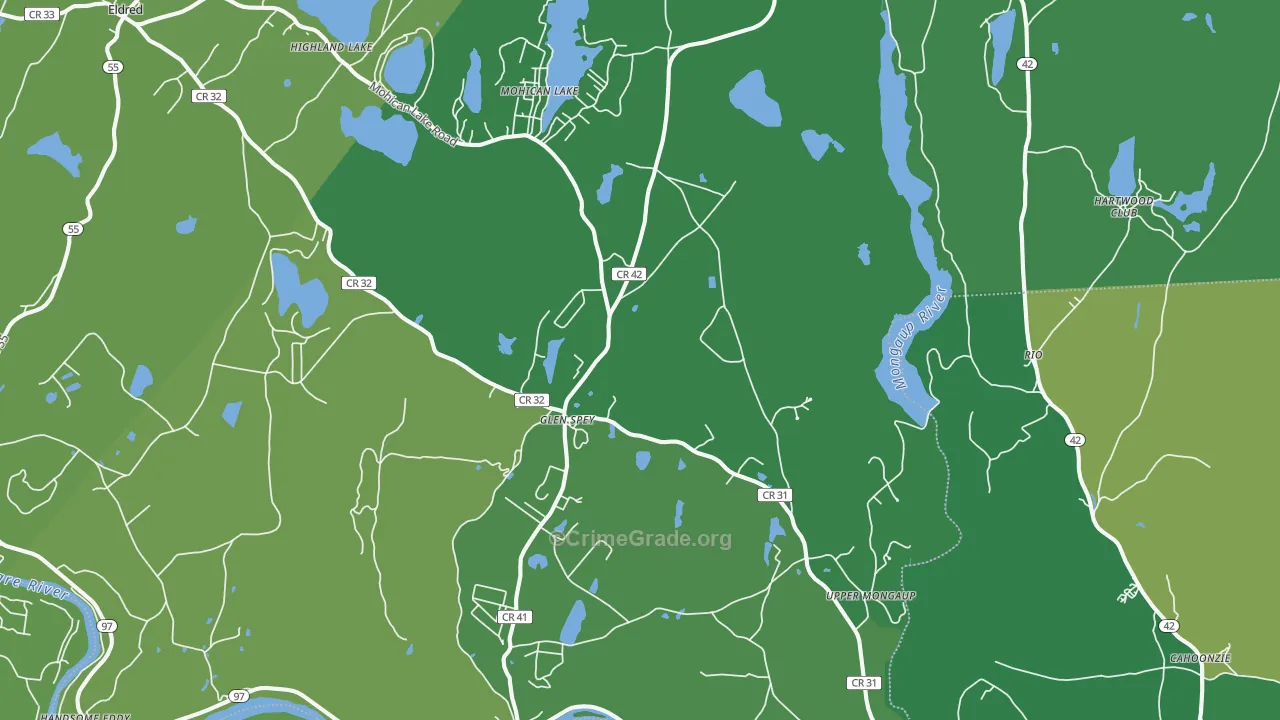 12737, NY Map of Drug-Related Crime Rates