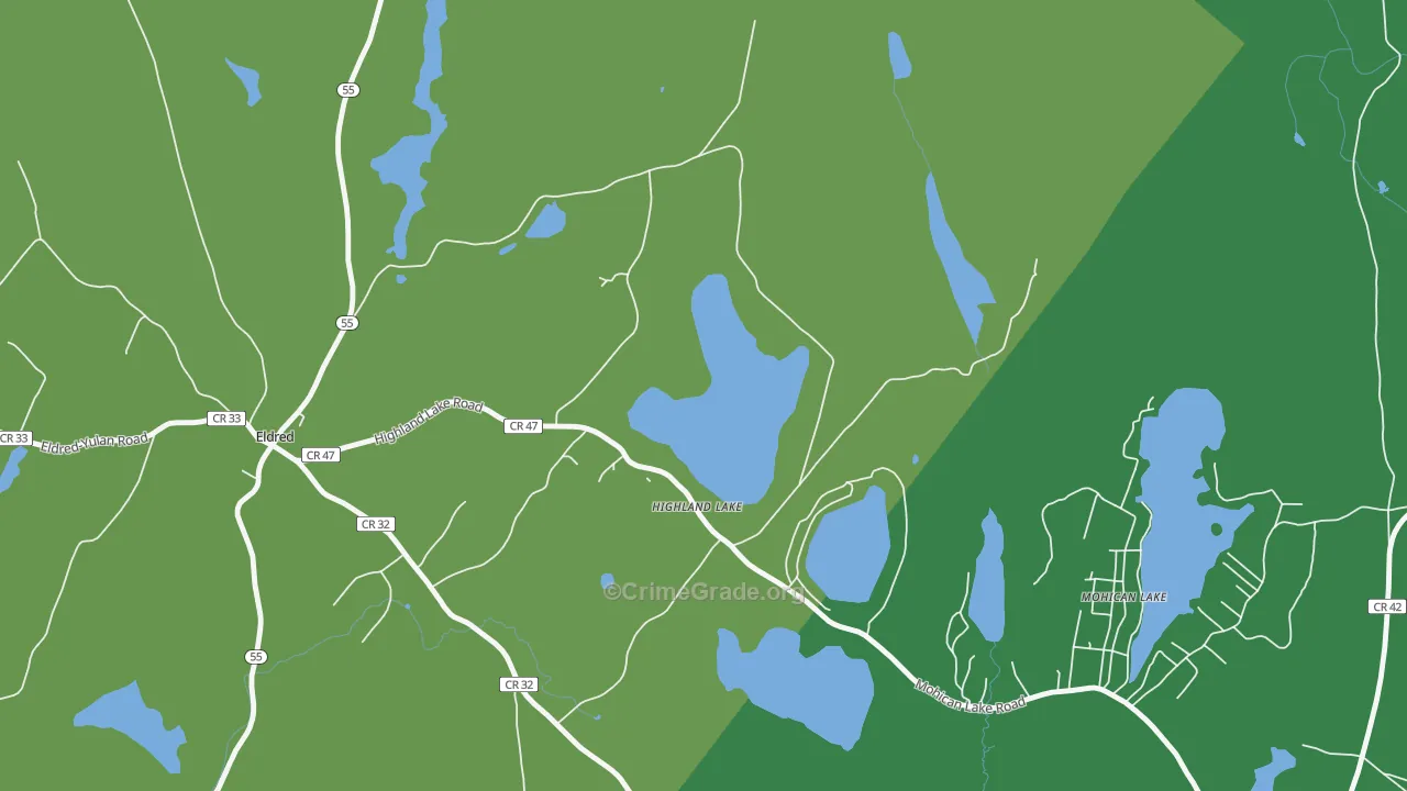12743, NY Map of Drug-Related Crime Rates
