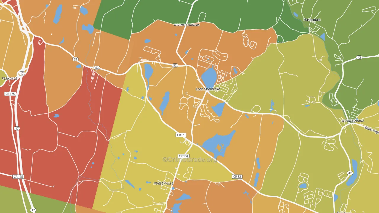 12747, NY Map of Drug-Related Crime Rates