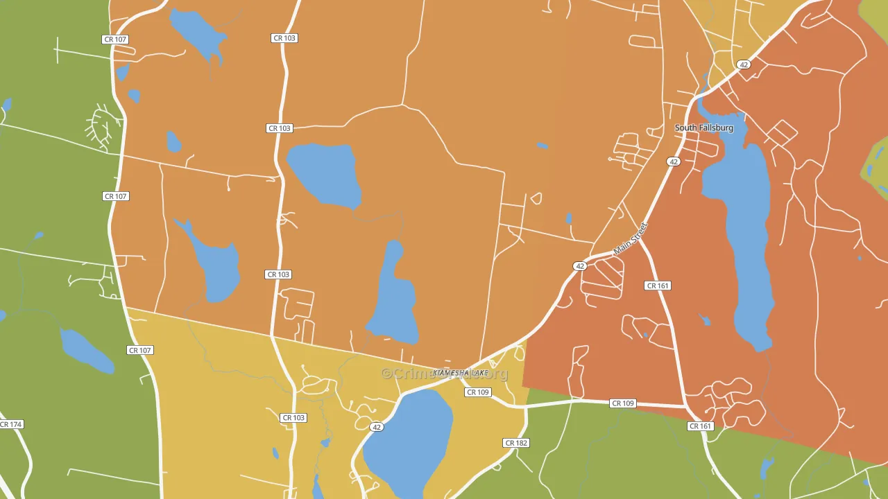 12751, NY Map of Drug-Related Crime Rates