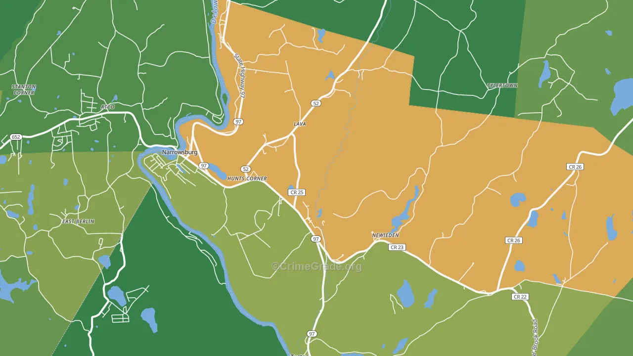 12764, NY Map of Drug-Related Crime Rates