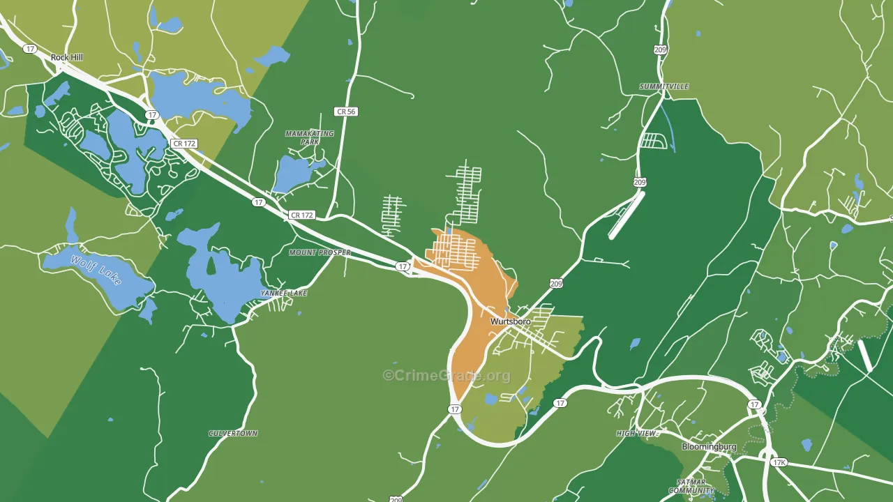 12790, NY Map of Drug-Related Crime Rates