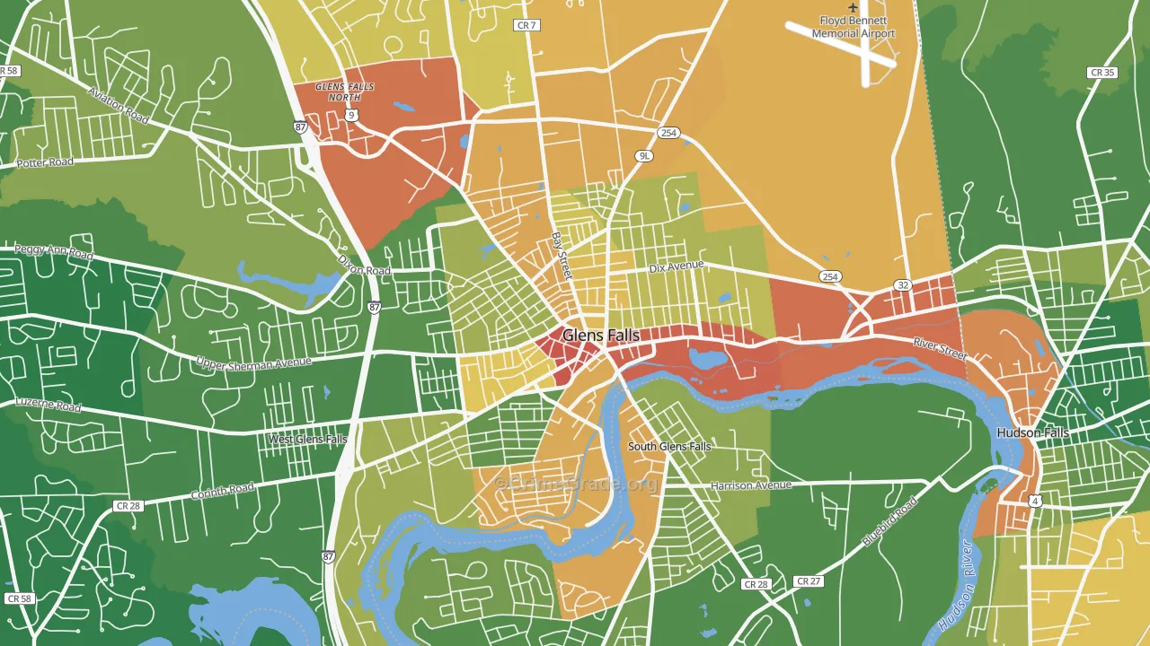 12801, NY Map of Drug-Related Crime Rates