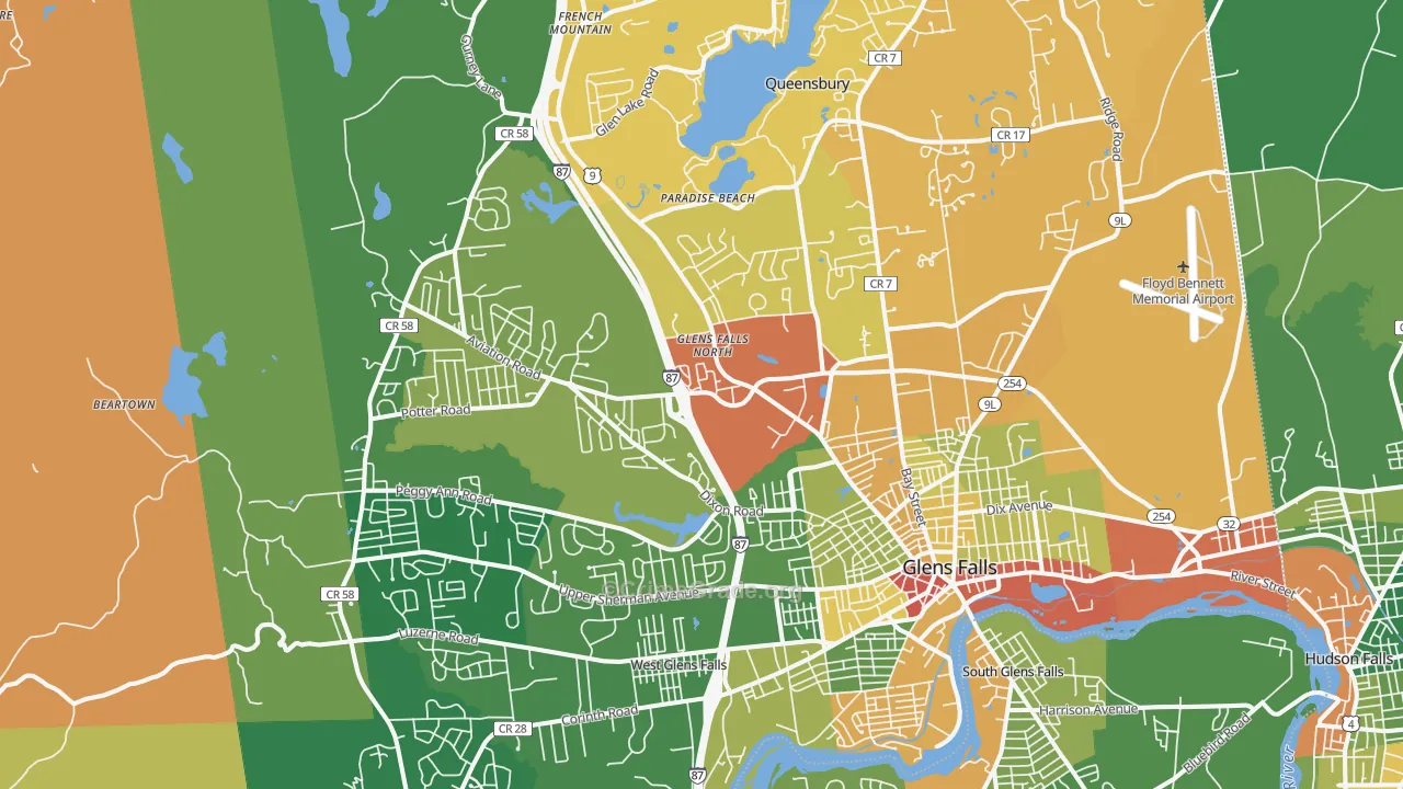 12804, NY Map of Drug-Related Crime Rates