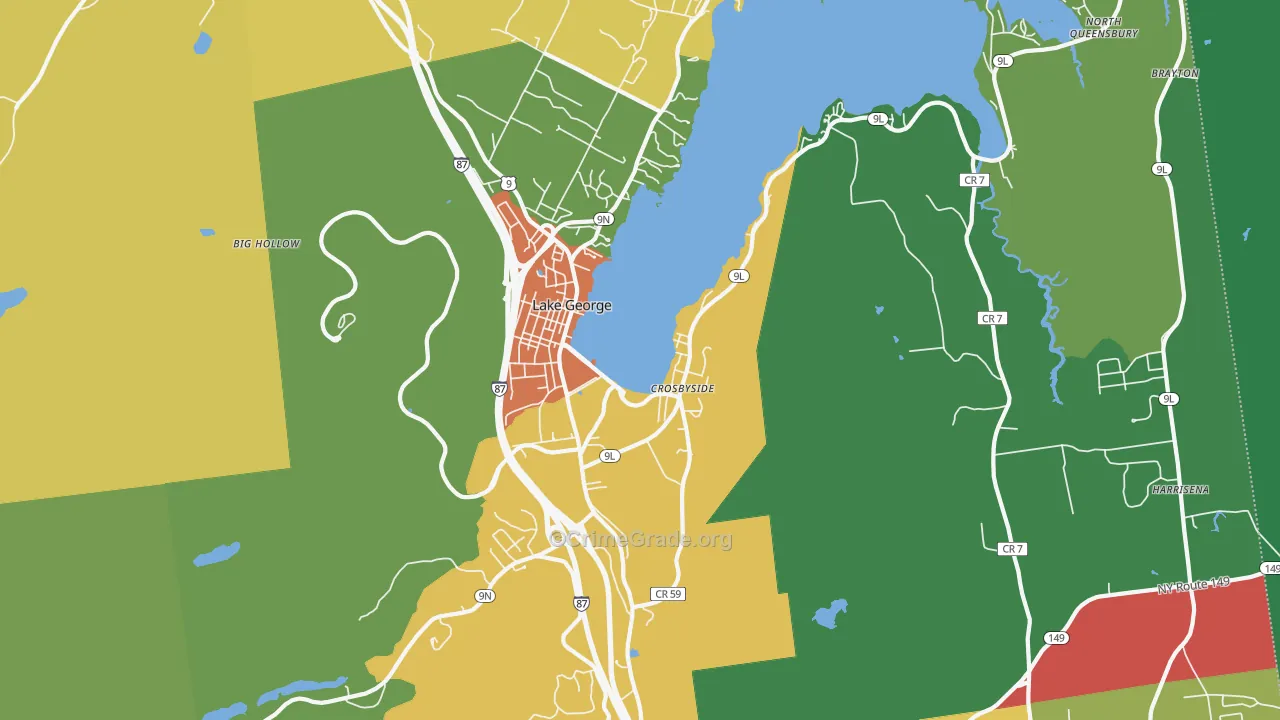 12845, NY Map of Drug-Related Crime Rates