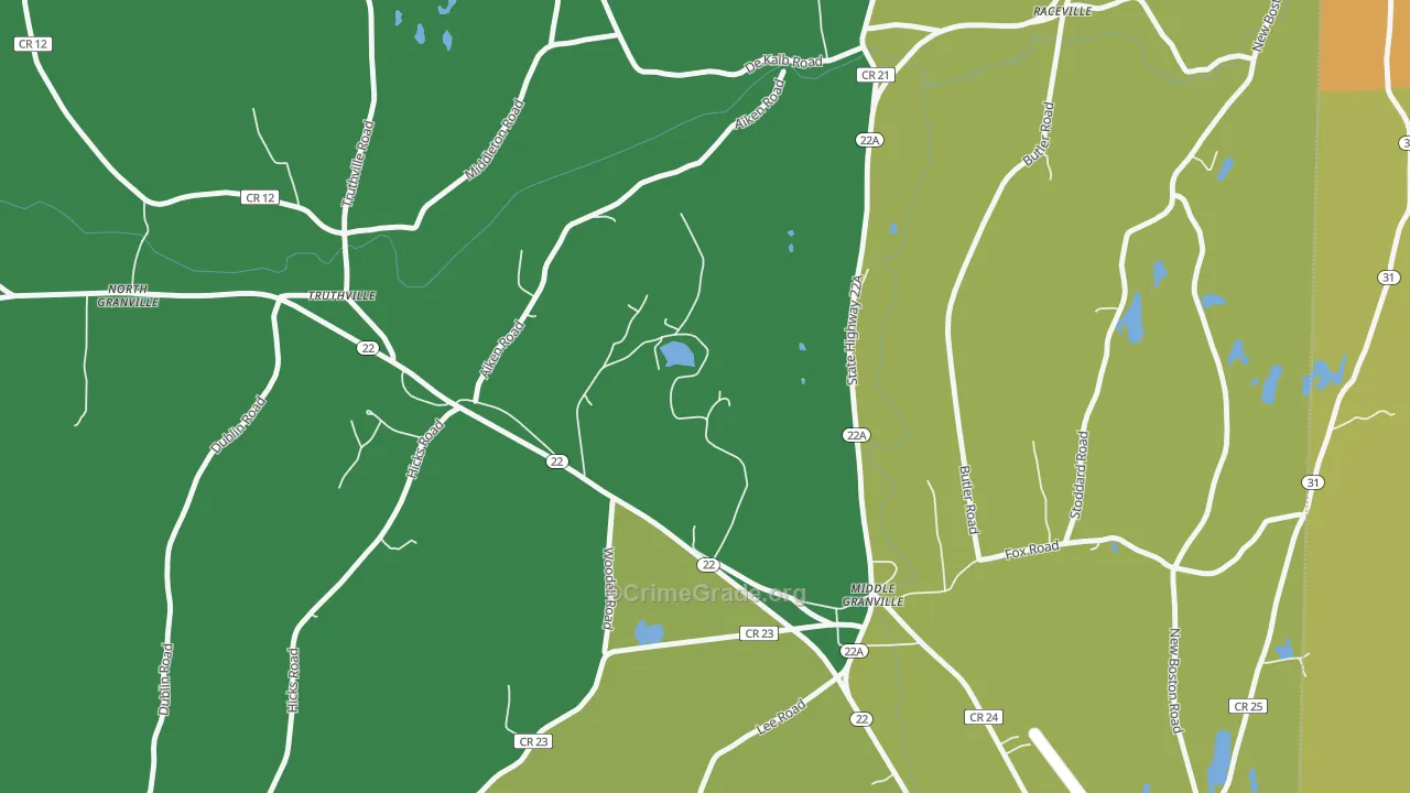 12849, NY Map of Drug-Related Crime Rates