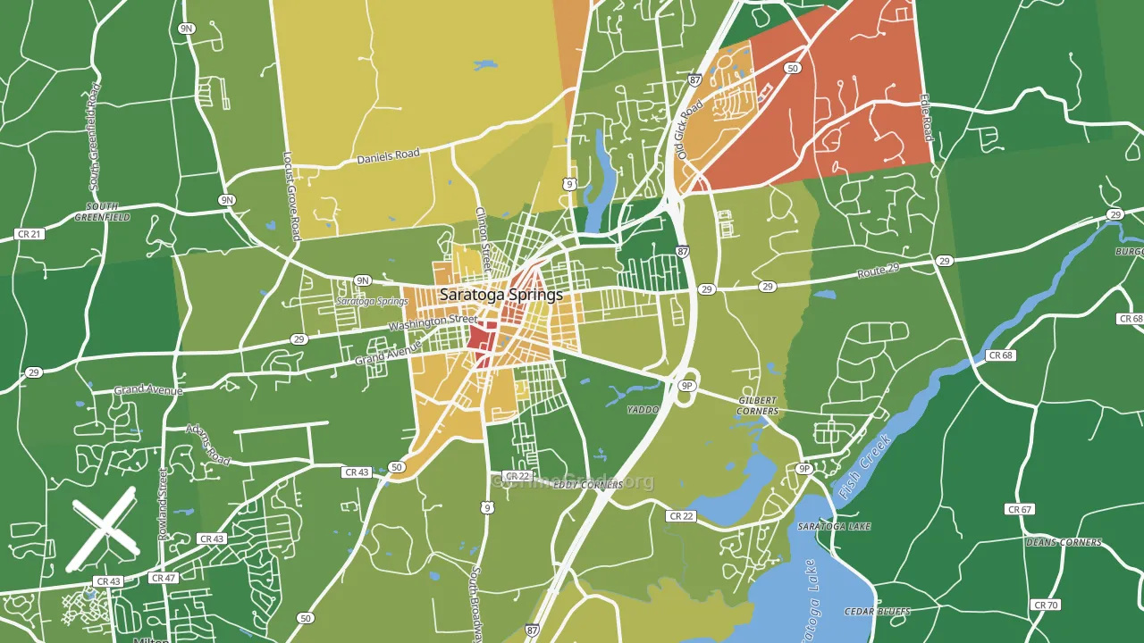 12866, NY Map of Drug-Related Crime Rates
