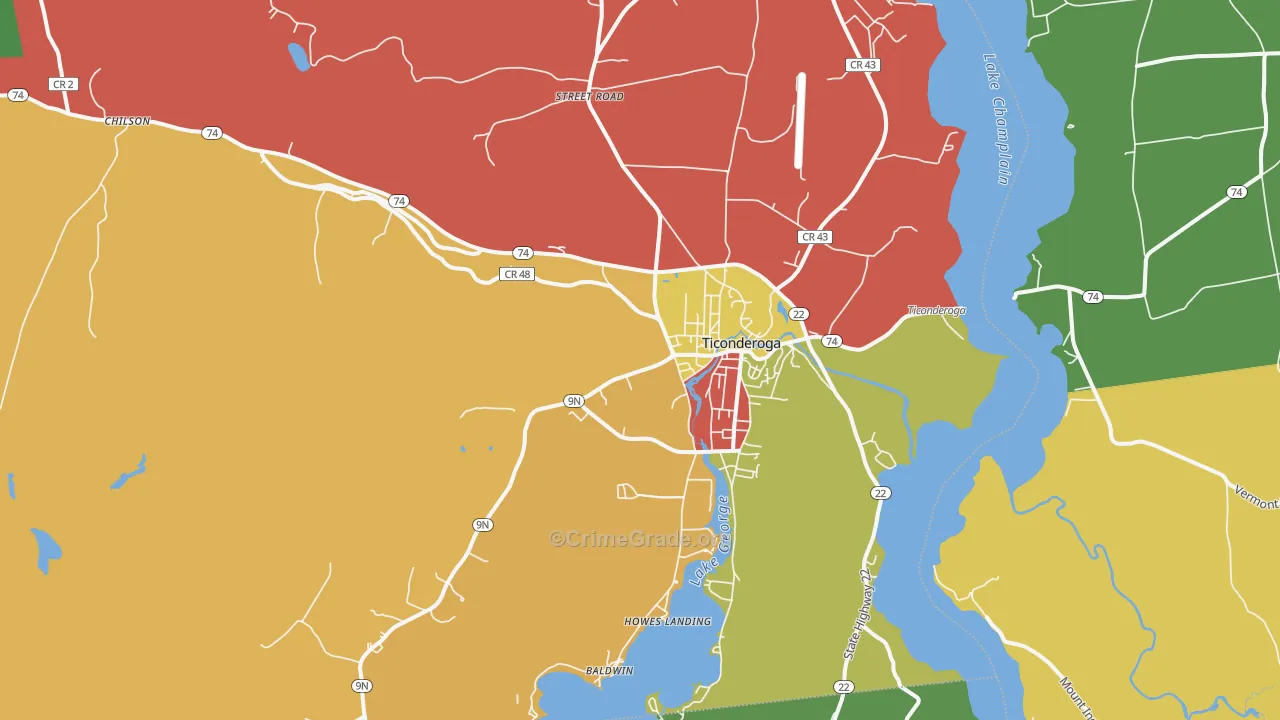 12883, NY Map of Drug-Related Crime Rates