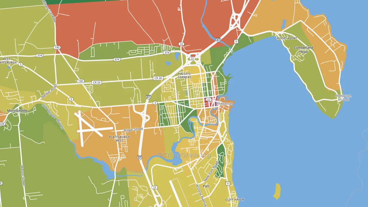 12901, NY Map of Drug-Related Crime Rates