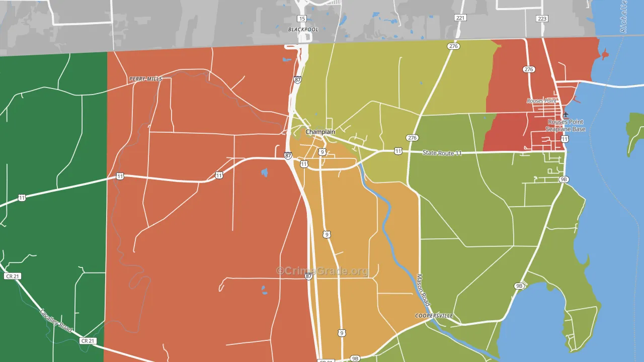 12919, NY Map of Drug-Related Crime Rates