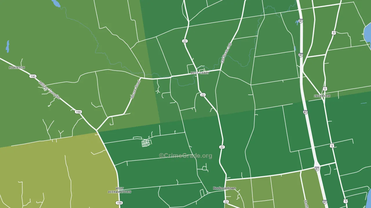 12992, NY Map of Drug-Related Crime Rates