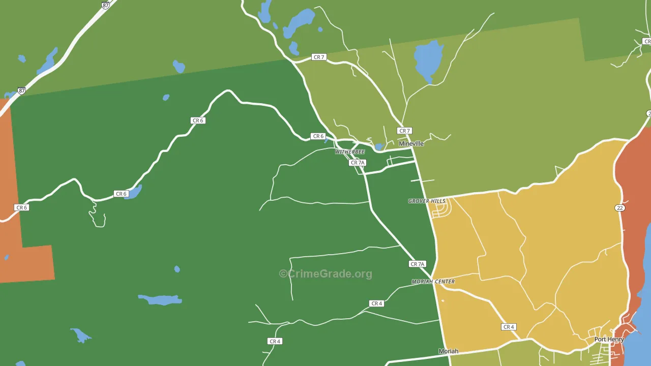 12998, NY Map of Drug-Related Crime Rates