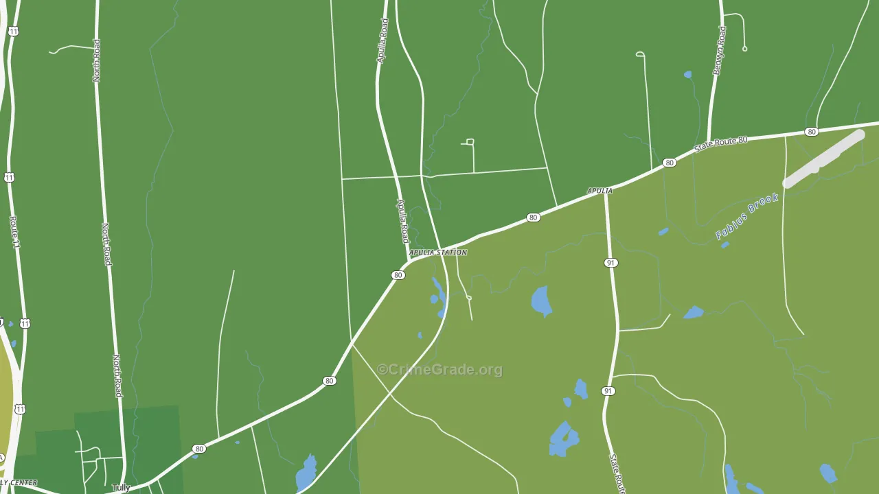 13020, NY Map of Drug-Related Crime Rates