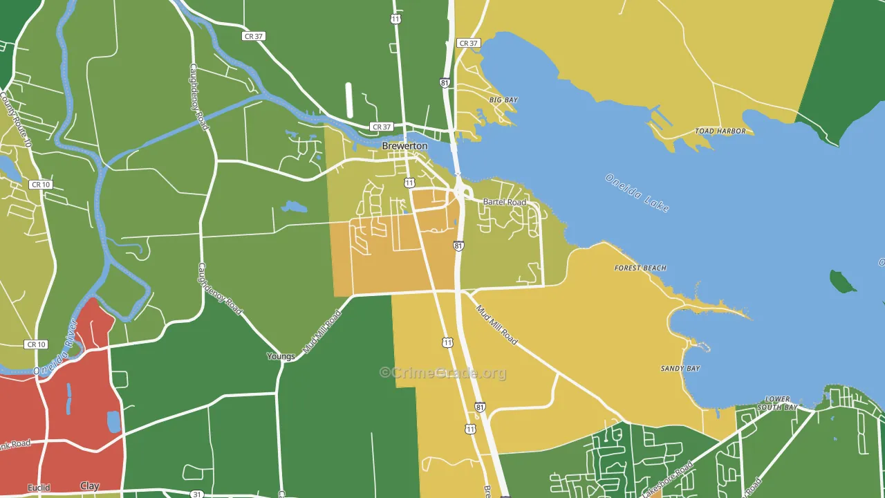13029, NY Map of Drug-Related Crime Rates