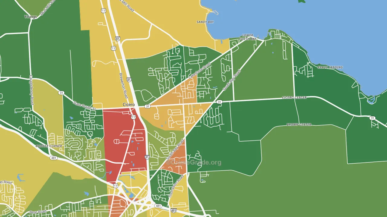 13039, NY Map of Drug-Related Crime Rates