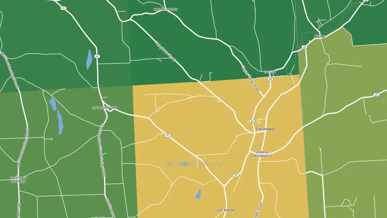 13040, NY Map of Drug-Related Crime Rates
