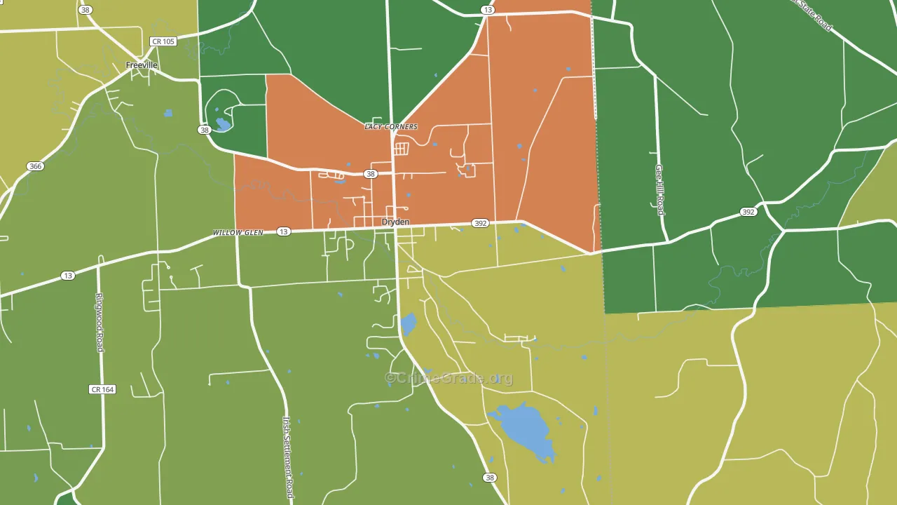 13053, NY Map of Drug-Related Crime Rates