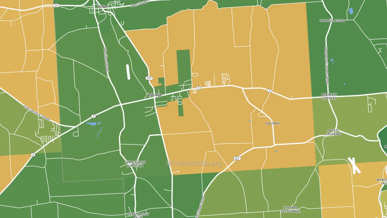 13060, NY Map of Drug-Related Crime Rates
