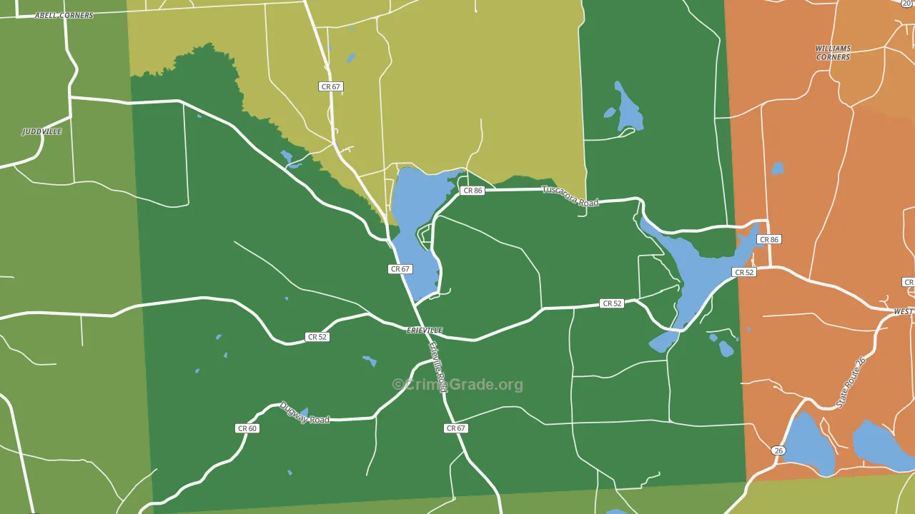 13061, NY Map of Drug-Related Crime Rates